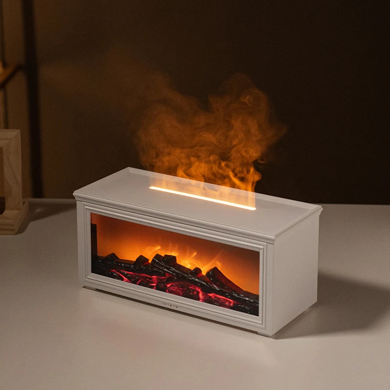Mini Chimenea Humificador Blanco