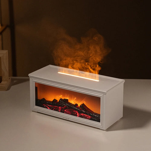 Mini Chimenea Humificador Blanco