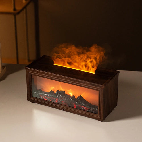 Mini Chimenea Humificador Madera Obscura