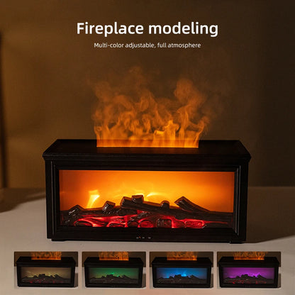Mini Chimenea Humificador Madera Obscura