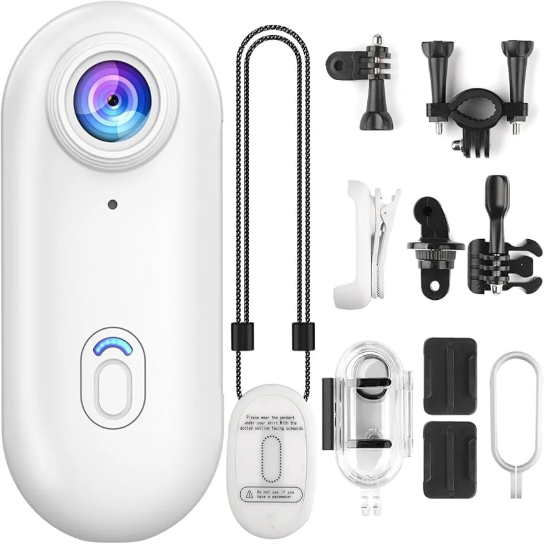 4K Mini Cámara POV WIFI Portable (Blanco)