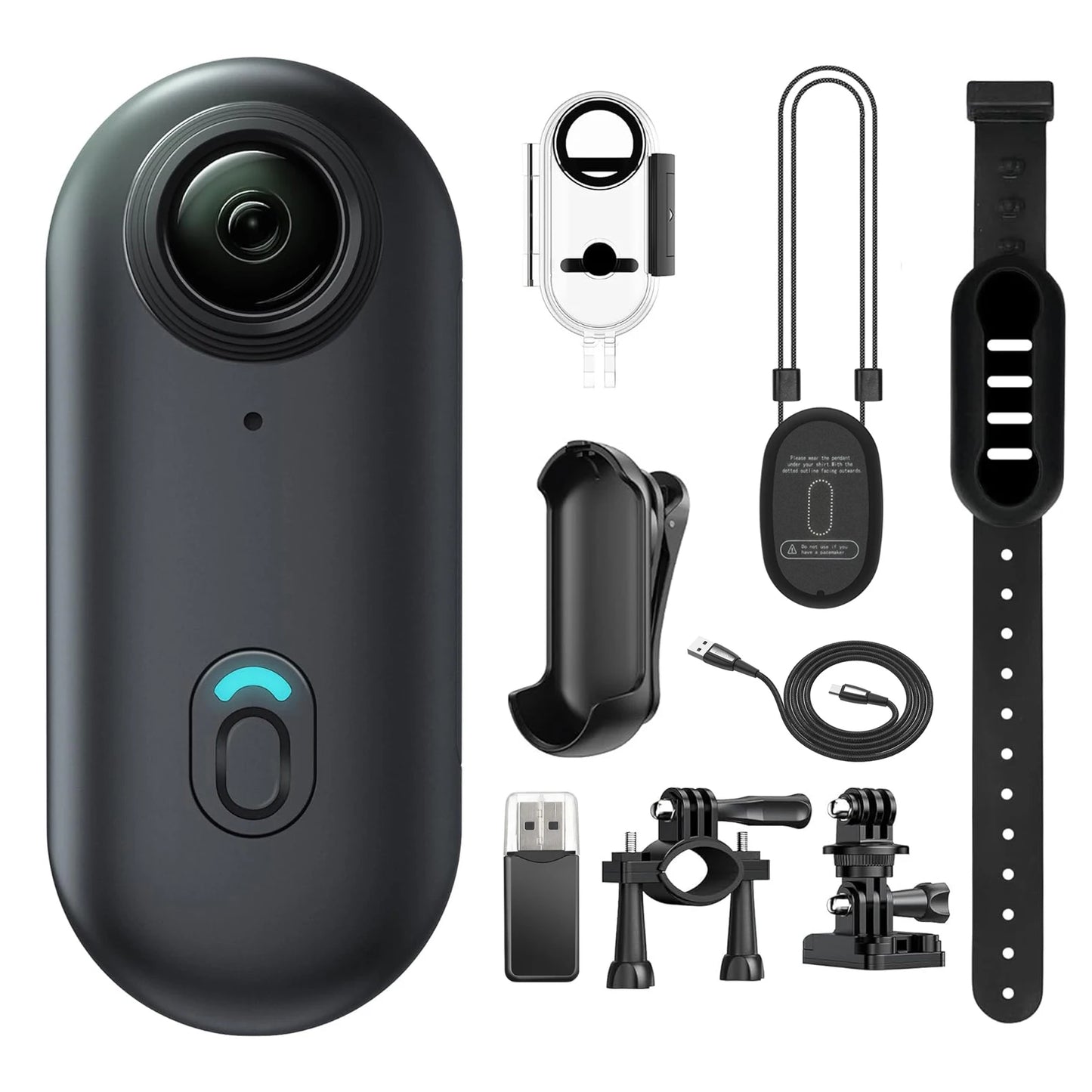 4K Mini Cámara POV WIFI Portable (Negro)